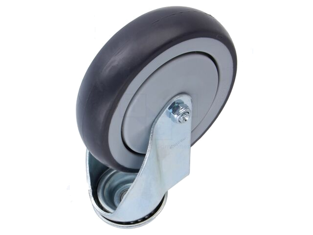 Transportwiel; Ø: 125mm; W: 27mm; H: 157mm; zwenkwiel; 120kg Transportwiel; Ø: 125mm; W: 27mm; H: 157mm; zwenkwiel; 120kg